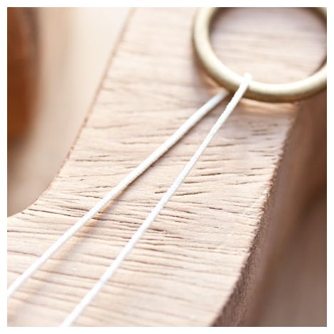 Cordon en nylon 0.8mm Blanc