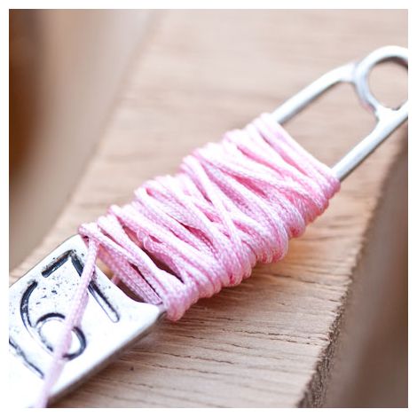Cordon en nylon 0.8mm Rose clair