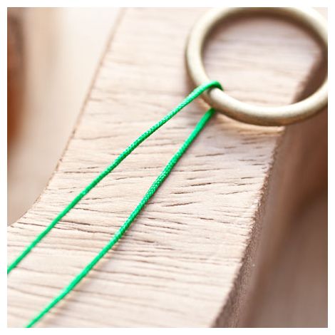Cordon en nylon 0.8mm Vert emeraude