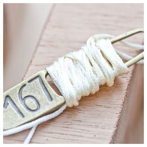 Cordon en nylon 1mm Blanc cassé