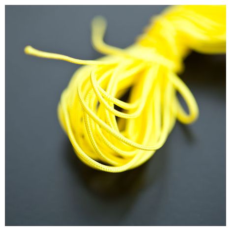 Cordon Nylon 1mm Jaune x 6m