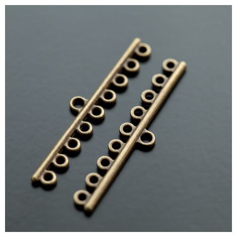 Embout 45mm Barre 9 Accroches Bronze vieilli