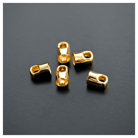 Embout à coller 4mm Doré