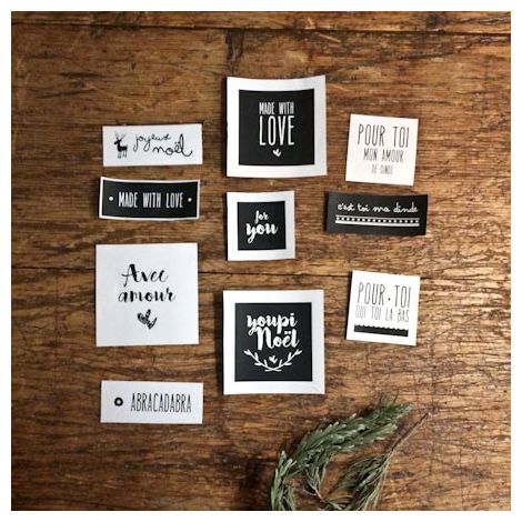 Étiquettes pour les cadeaux de Noël