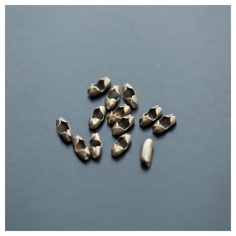 Fermoir Chaîne à boules 1.5mm Bronze vieilli x 40