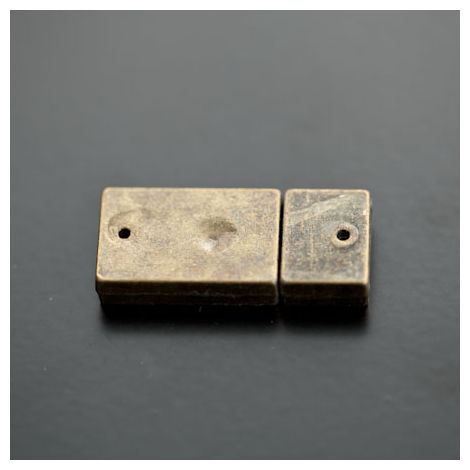 Fermoir Magnétique Rectangle 30x13mm Bronze vieilli