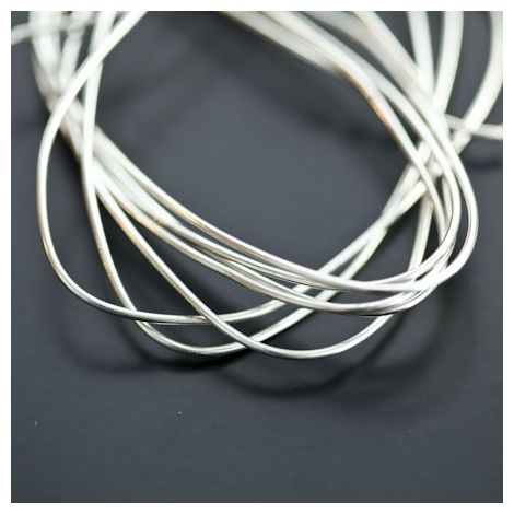 Fil en métal 1mm Argenté x 1m