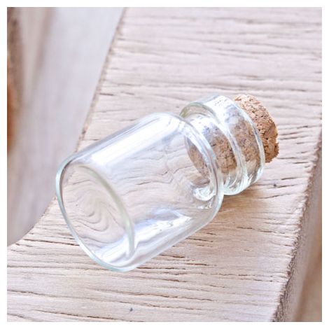 Fiole en verre 2.2cm Transparent