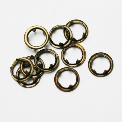 Fixations pour Bouton Pression 11mm Bronze vieilli x 10