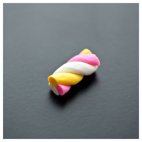 Pâte fimo Friandise Chamallow Torsadé 22mm x 4
