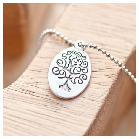 Pendentif Arbre de vie Argent vieilli
