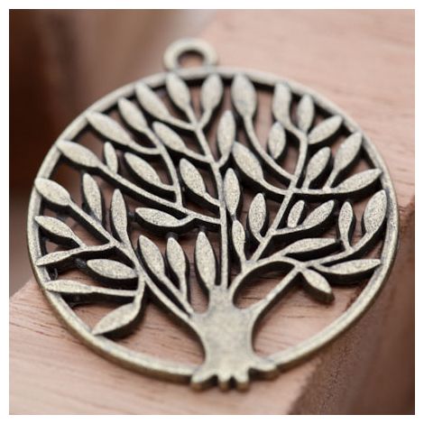 Pendentif Arbre de vie Encerclé Bronze vieilli