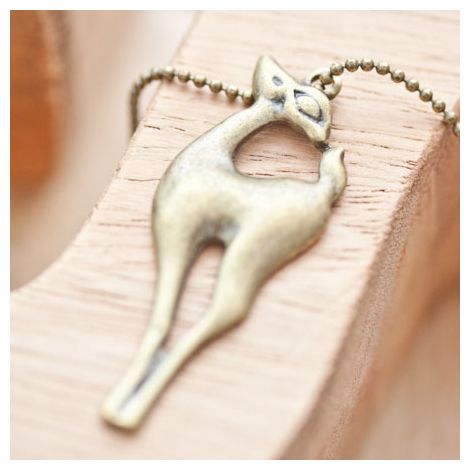 Pendentif Biche en coeur Bronze vieilli x 1