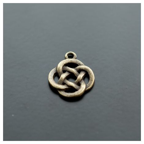 Pendentif Cercles entrelacés Bronze vieilli