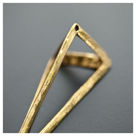 Pendentif Connecteur Triangle 70x24mm Doré vieilli
