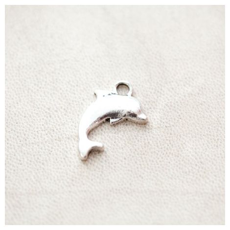 Pendentif Dauphin Argent vieilli