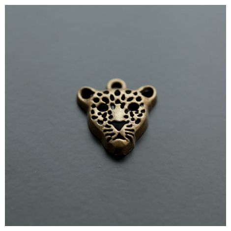 Pendentif Léopard Bronze vieilli