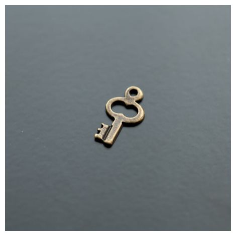 Pendentif Petite Clé simple Bronze vieilli