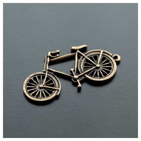 Pendentif Vélo Bronze vieilli