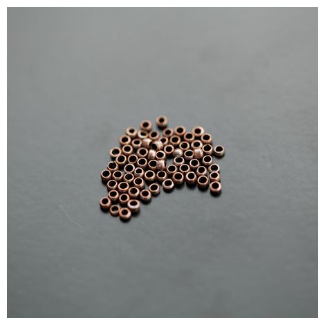 Perle à écraser 1.2mm Cuivre Rouge