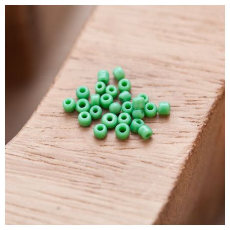 Perle de Rocaille 2mm Verre Vert