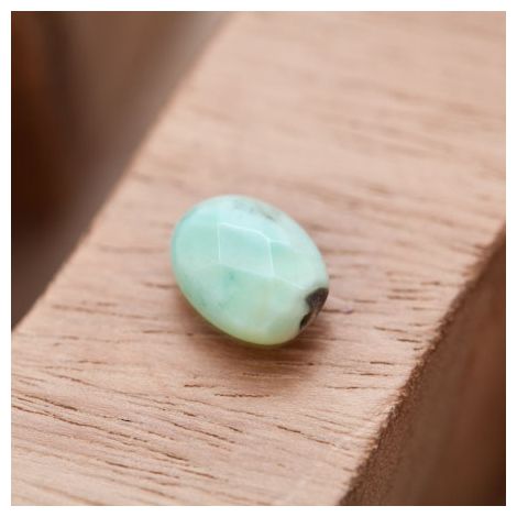 Perle en Agate Ovale 10x14mm Facettes Vert