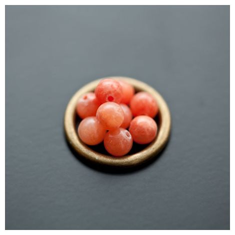 Perle en Jade 6mm Rouge Orange