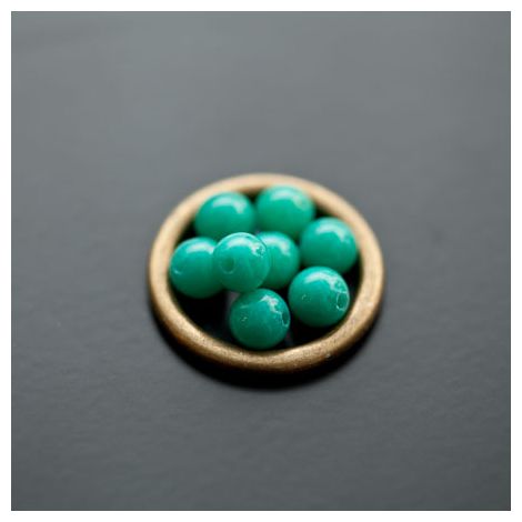 Perle en Jade 6mm Vert Océan