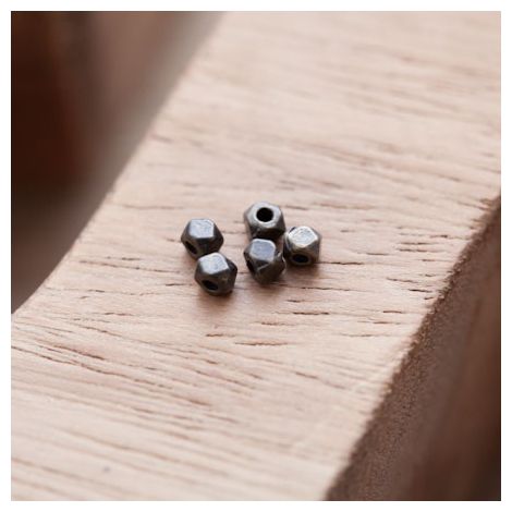 Perle en Métal Boulon 3mm Bronze vieilli