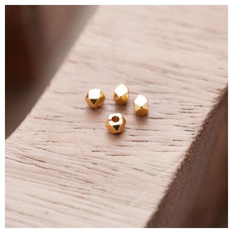 Perle en Métal Boulon 3mm Doré