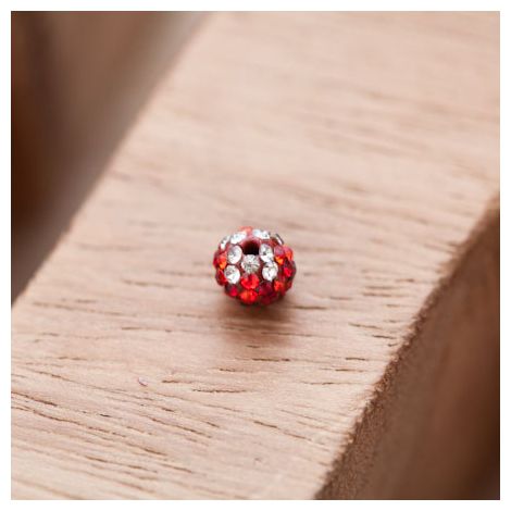 Perle en Polymère 6mm Strass Crystal