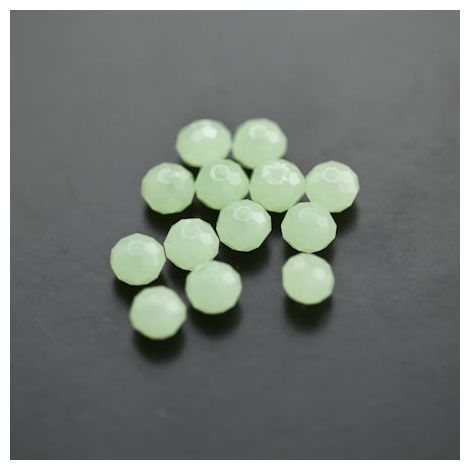 Perle en verre Boulier 6mm Vert Jade