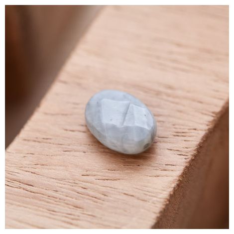 Perle Oeil de Tigre Ovale 14x10mm Facettes Gris
