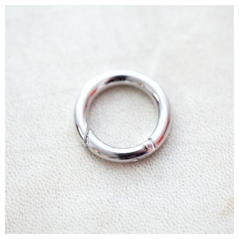 Porte-Clés Anneau 25mm Argenté gris