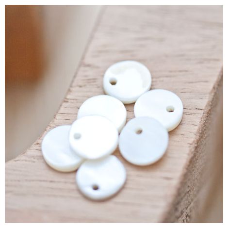 Sequin Nacre 10mm Blanc