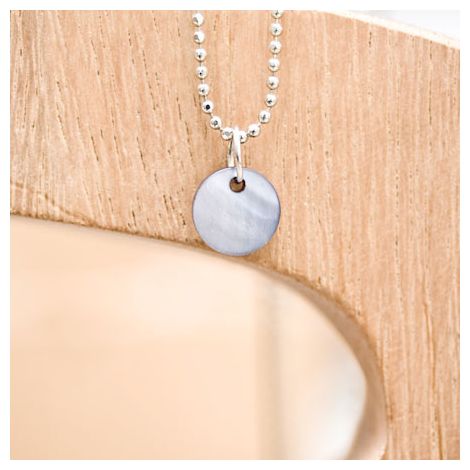 Sequin Nacre 10mm Gris