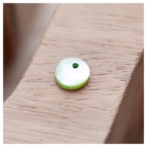 Sequin Nacre 10mm Vert clair