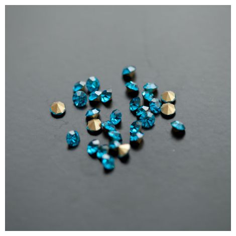 Strass en verre 3.5mm Bleu Turquoise