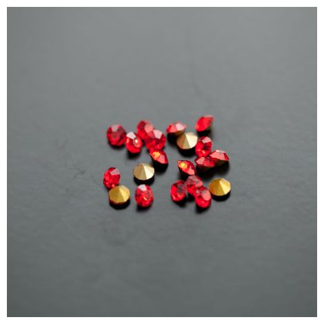 Strass en verre 3.5mm Rouge