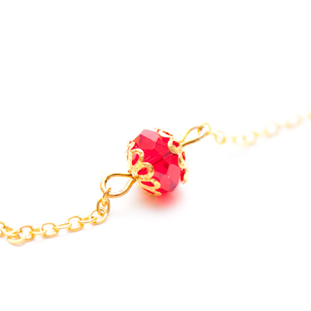 Bijou de No&euml;l en rouge, vert et or