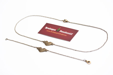 Ensemble Coeur de bronze