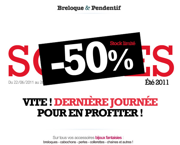 Dernier jour des Soldes : Faites des bijoux par jour de pluie