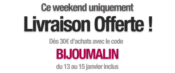 Vos accessoires bijoux sold&eacute;s et livr&eacute;s gratuitement !