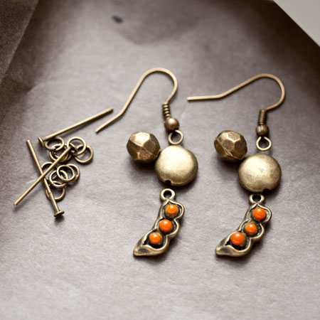 Boucles d'oreilles Red Beans