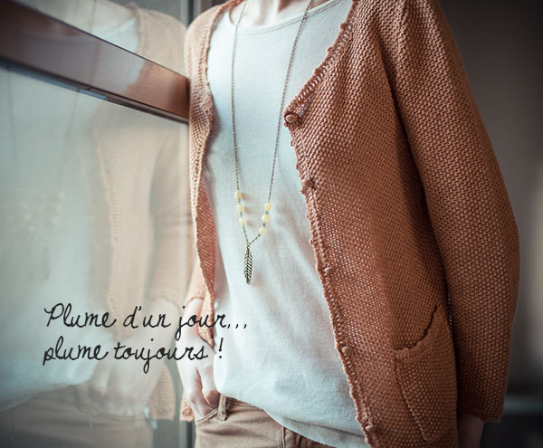 DIY Sautoir /// Plume d'un jour
