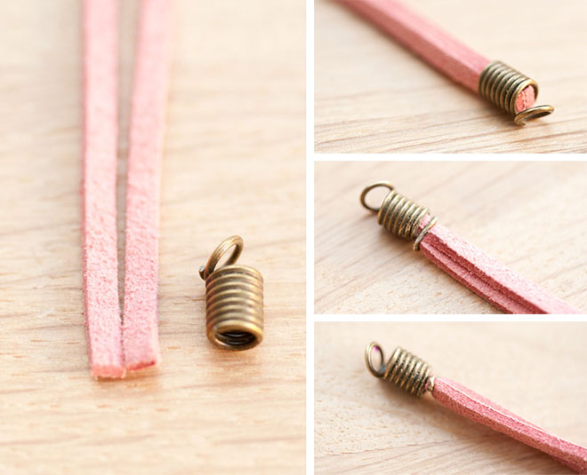 diy creation bijoux bracelet croix suedine