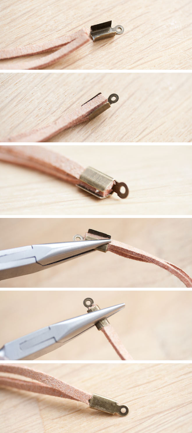 diy creation bijoux bracelet infini suédine