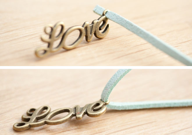 diy creation bijoux bracelet love su&eacute;dine