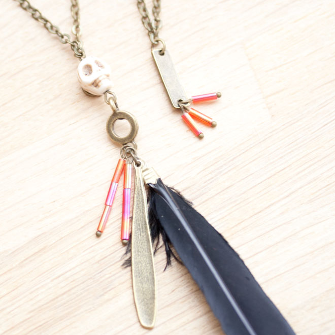 DIY Tutoriel Sautoir Black Pearl