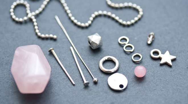 diy cr&eacute;ation bijoux sautoir capucine
